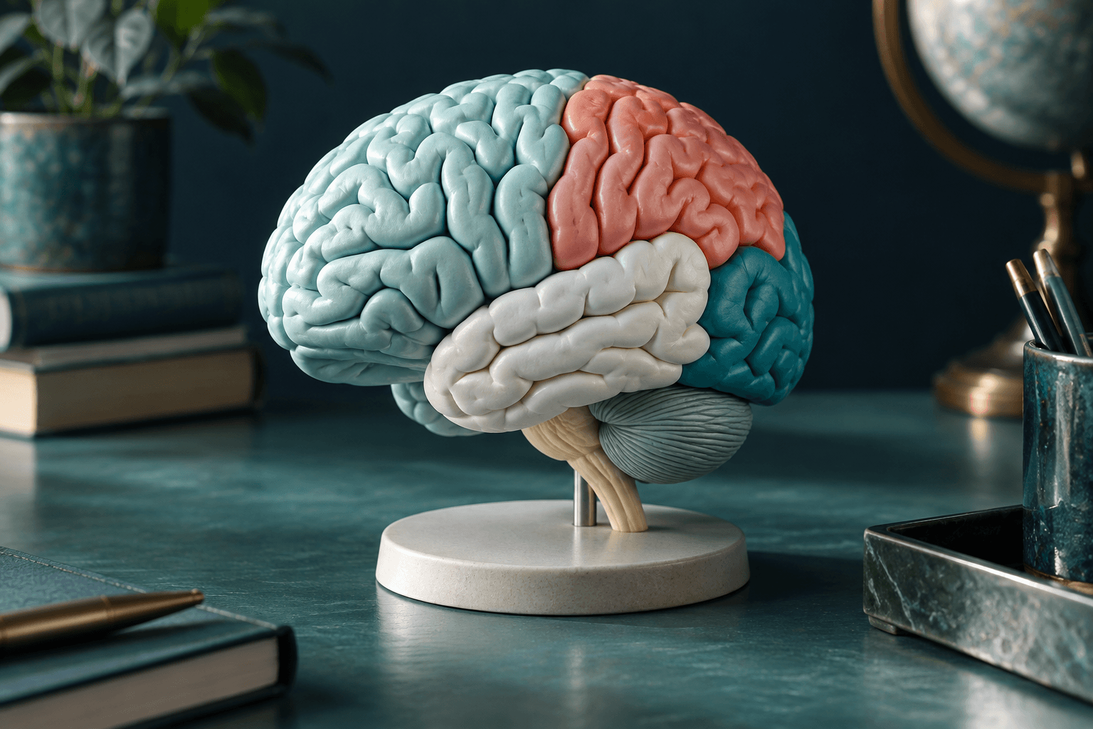 Original decorative study illustration for Learn Brain Regions Through Their Functions—Without Turning the Brain into Separate Boxes