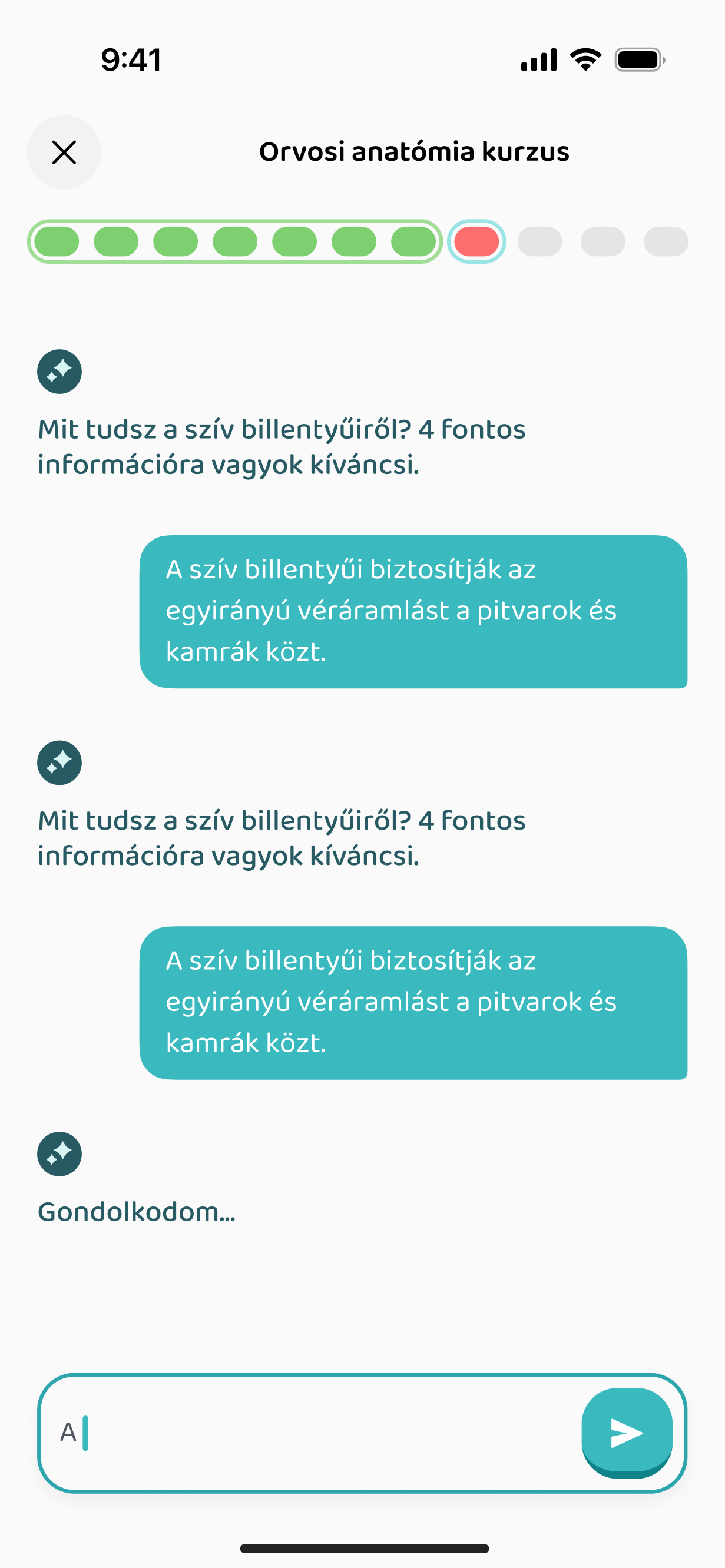AI chat a feladat mellett