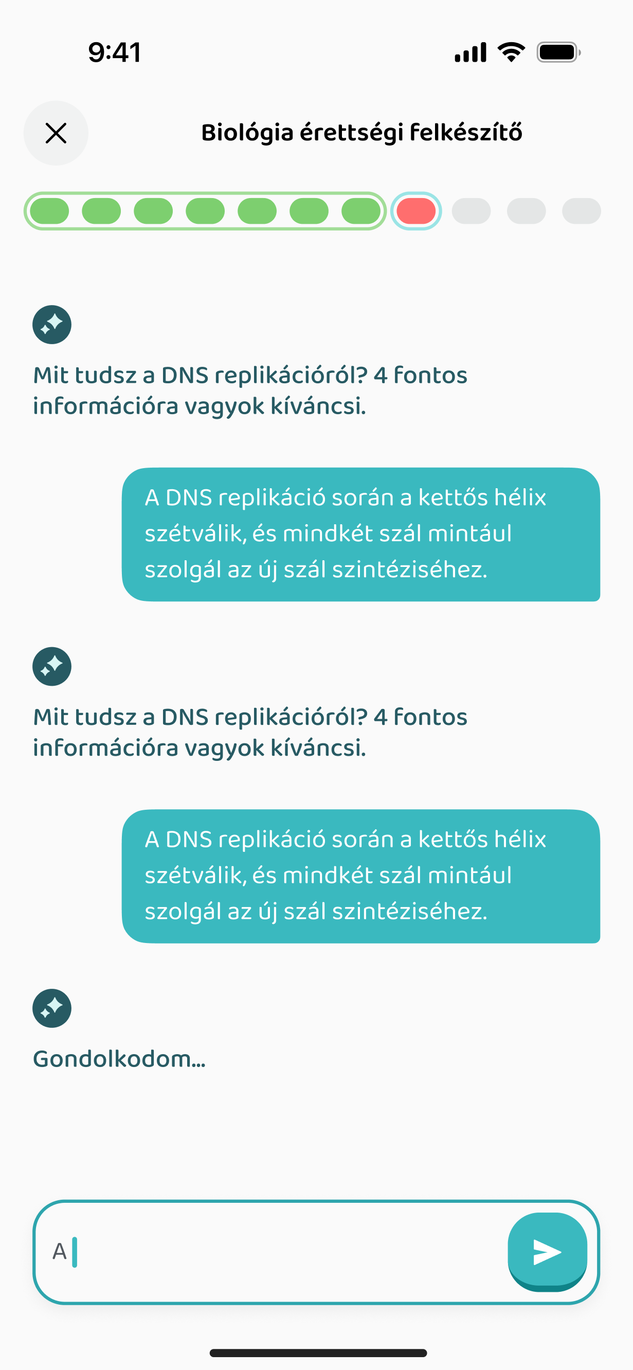 AI chat a feladat mellett