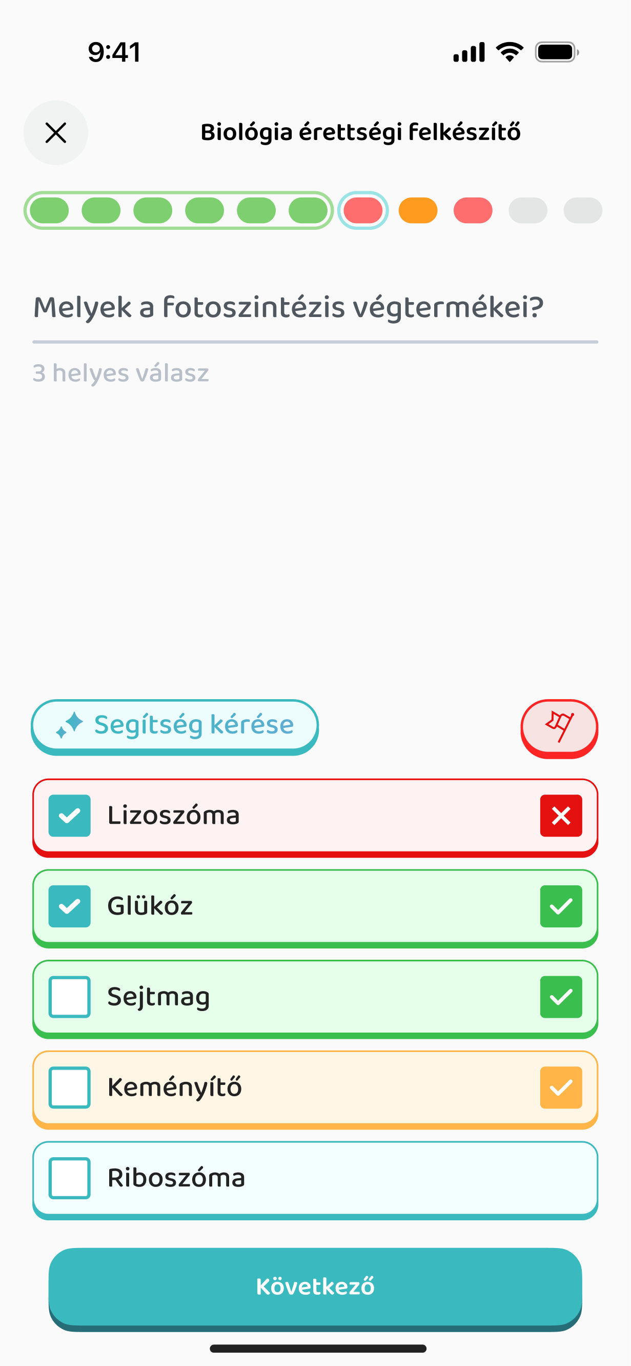 Több helyes válaszos feladat