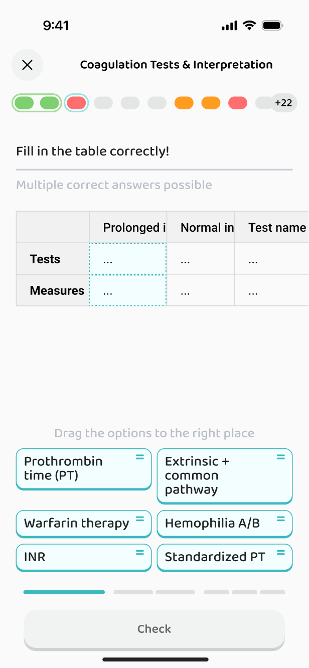 Table task