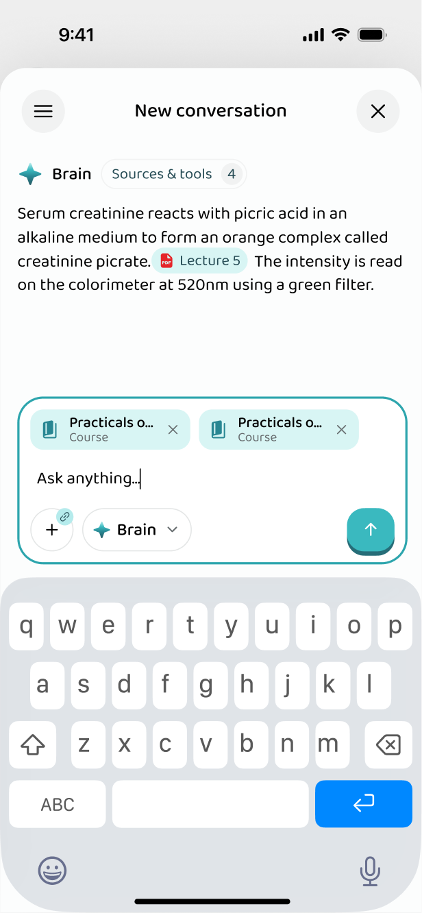 Asking about the course material