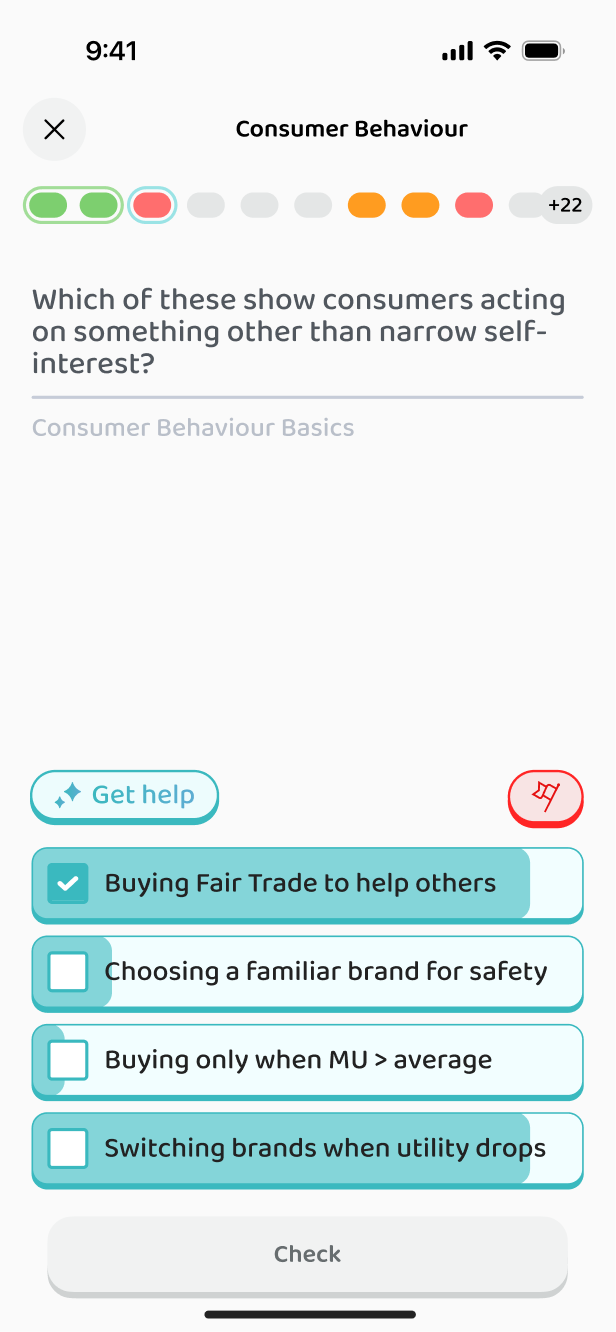 The same question, showing what other students answered