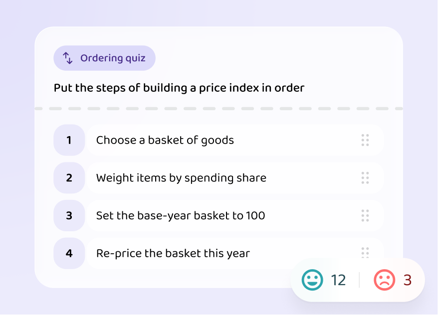 A AQA AS economics exercise in the Voovo app