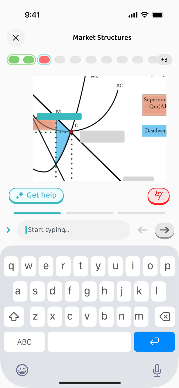 Typing the missing labels onto a diagram