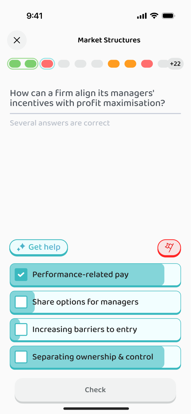 The same question, showing what other students answered