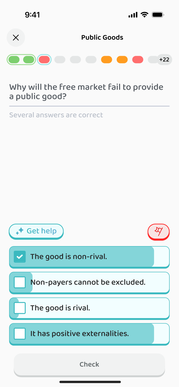 The same question, showing what other students answered