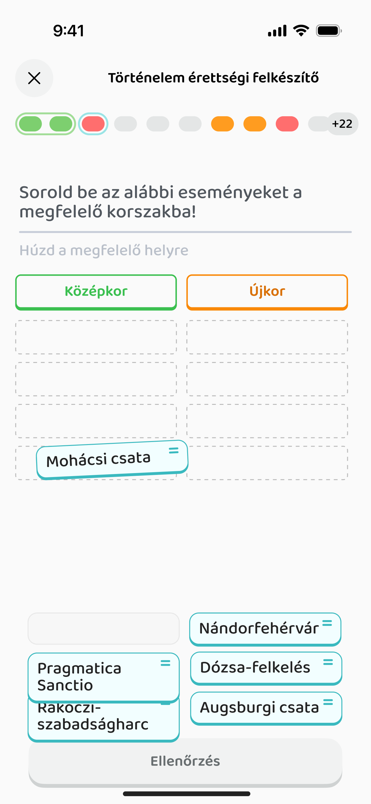 Csoportosítós feladat