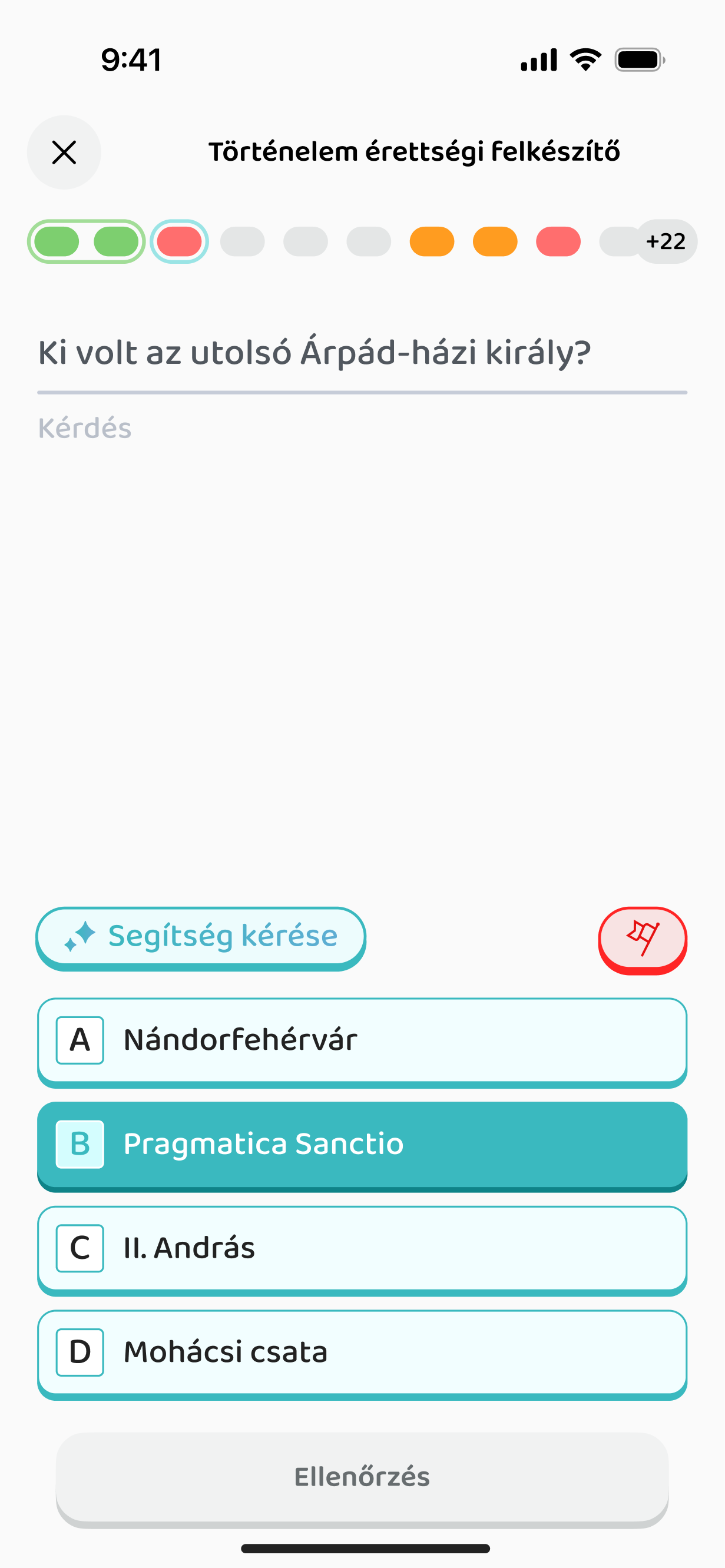 Feleletválasztós feladat