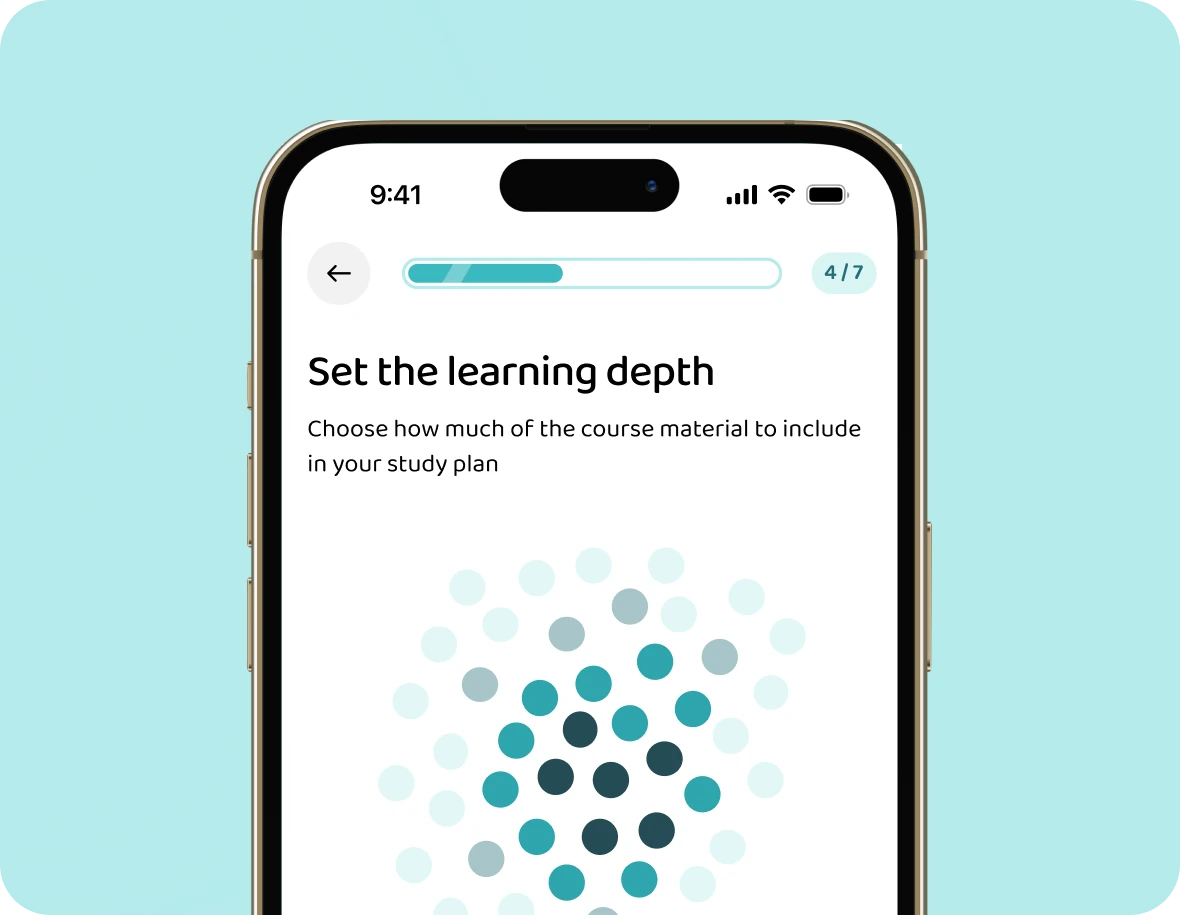 Choosing how much of the course to include
