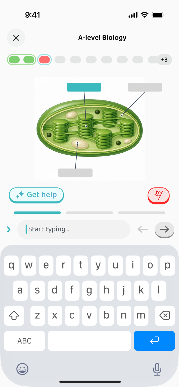 Typing a label onto a diagram
