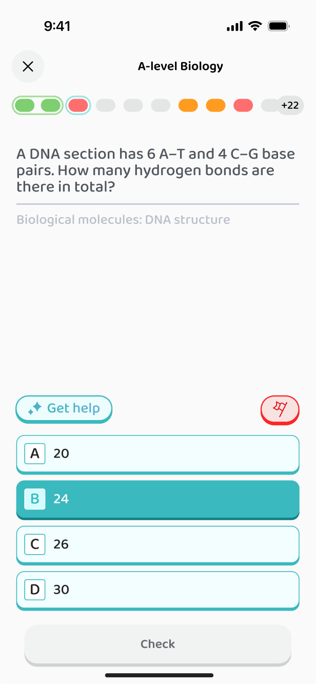 Choosing one answer