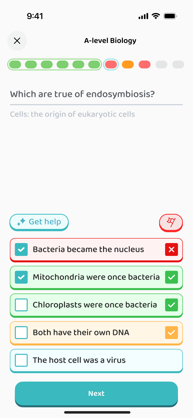 Multiple choice with several right answers