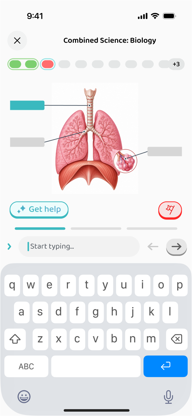 Typing a label onto a diagram