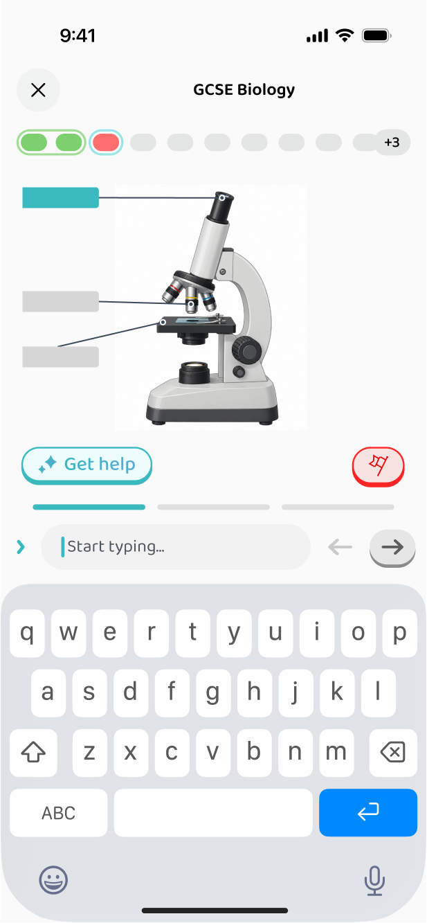 Typing a label onto a diagram