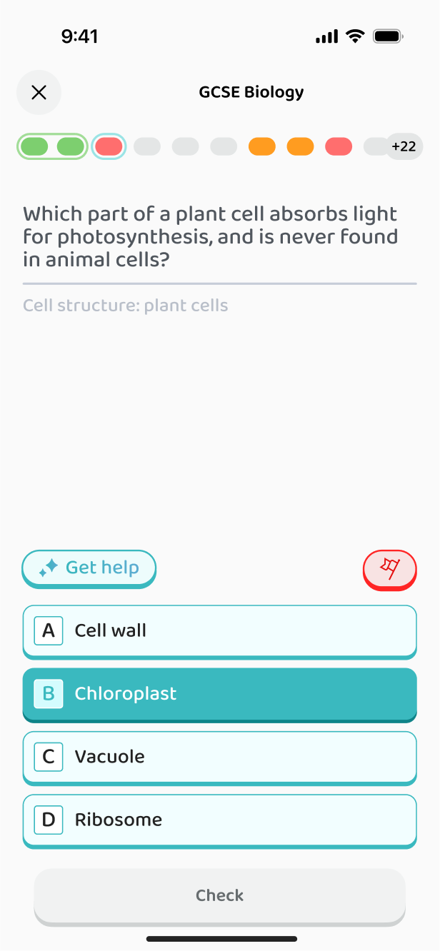 Choosing one answer