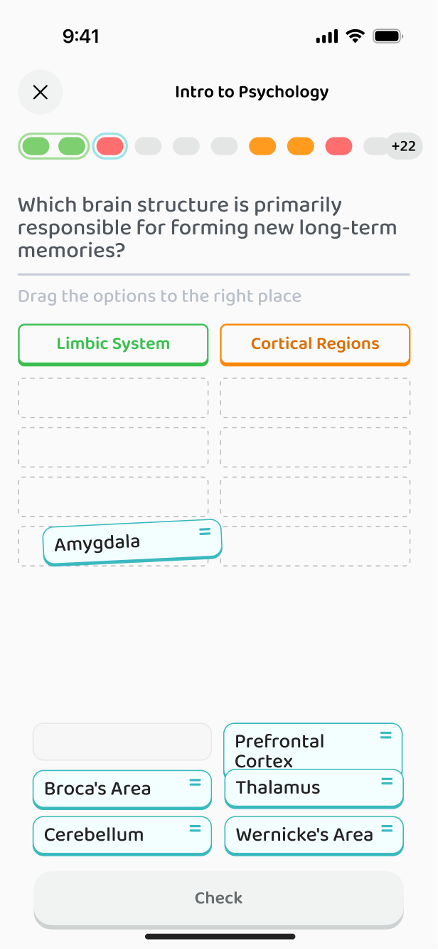 A categorising exercise