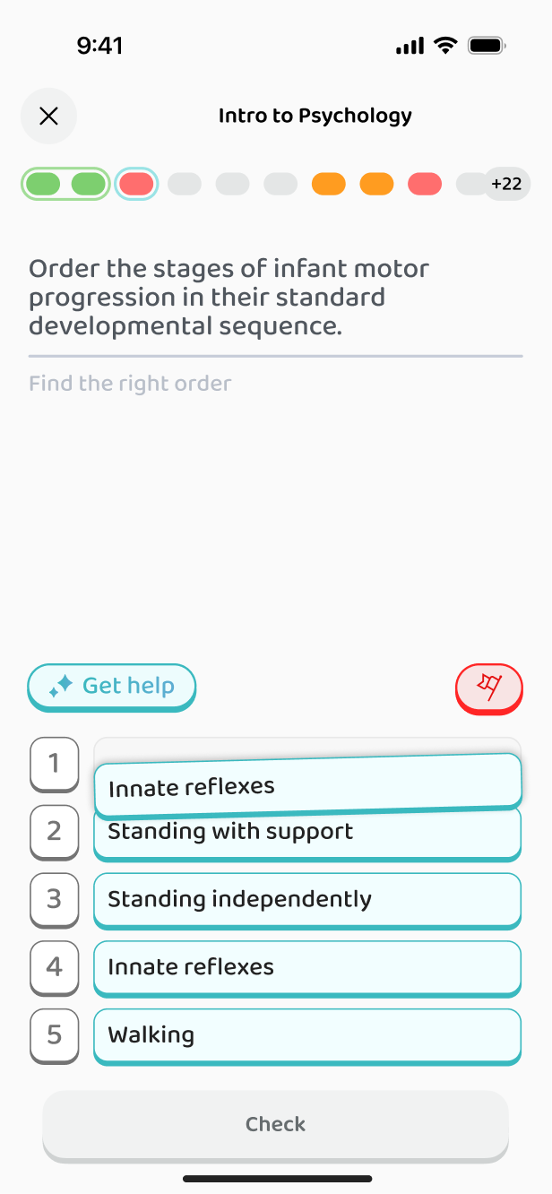 An ordering exercise