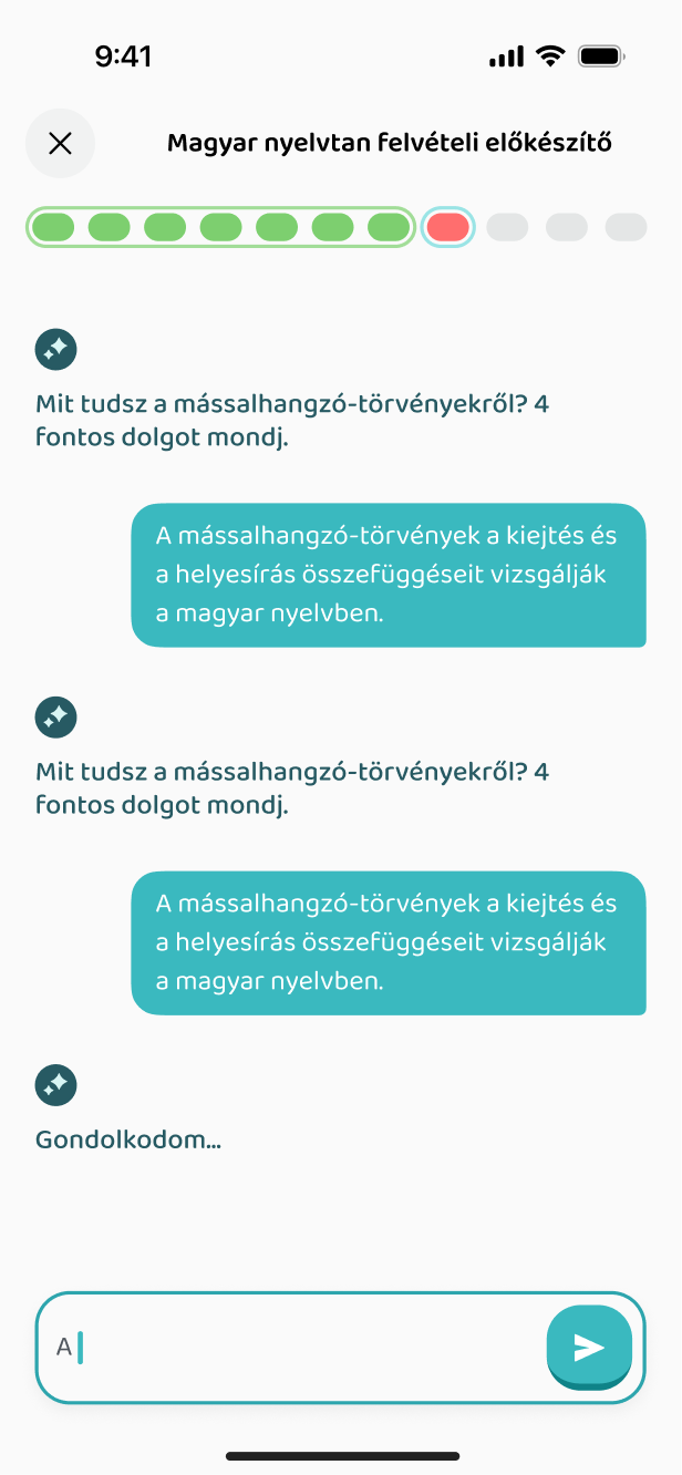 AI chat a feladat mellett