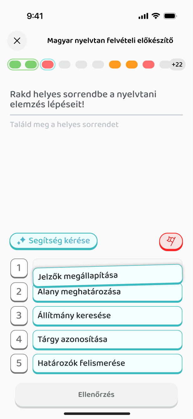 Sorrendezős feladat